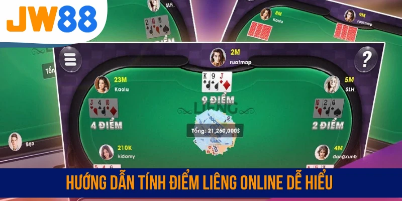 Hướng dẫn tính điểm Liêng online dễ hiểu