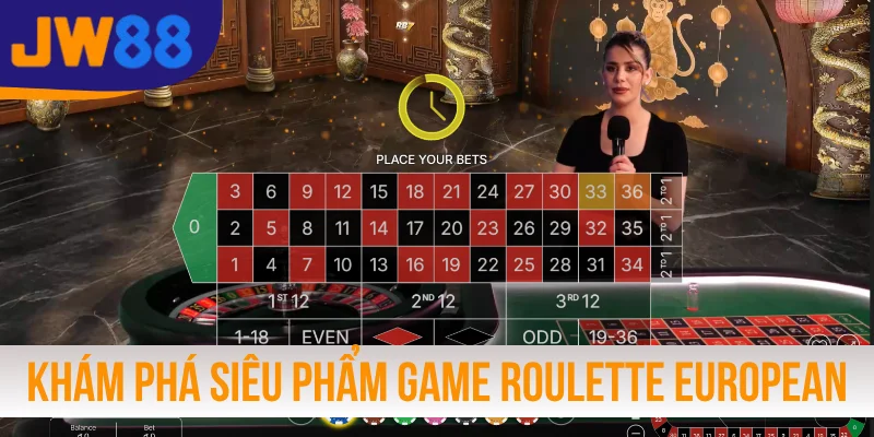 Khám phá siêu phẩm game Roulette European JW88
