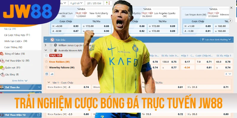 Trải nghiệm cược bóng đá trực tuyến JW88
