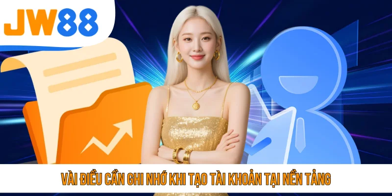 Vài điều cần ghi nhớ khi tạo tài khoản tại nền tảng